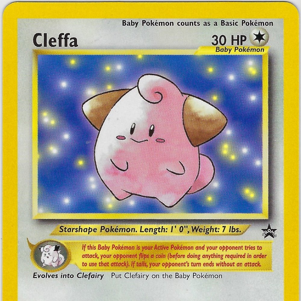 Mint Cleffa Promo #31 Black Star Promo Pokemon League 2000 - Picture 2 of 3
